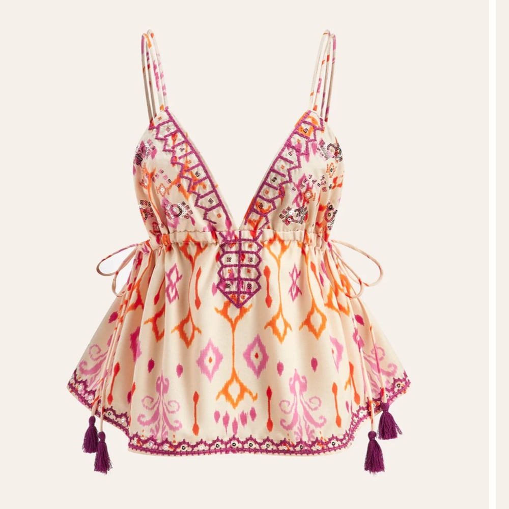 Commense Multicolor Patterned Camisole - image 1